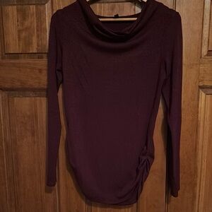 Banana Republic Purple Cowl Neck Blouse
